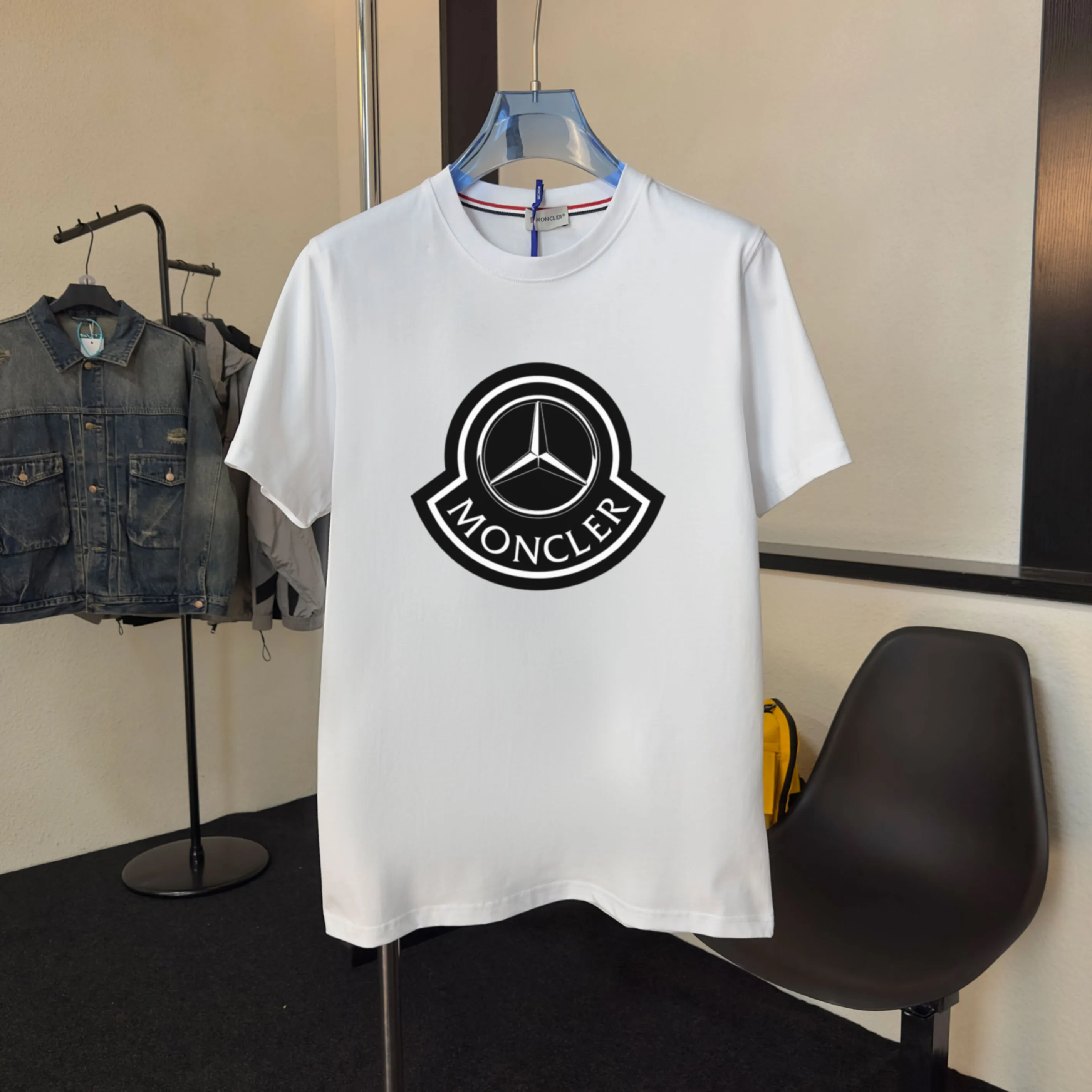 《 ~NFC ~ 》《Moncler~ 》2025New Arrival Quality T , Versatile Quality ！ ‼ 32 250G ‼ ， ， ， ， T 🤪 Sizes：S-M-L-XL-2XL ：Black，White， Same Style